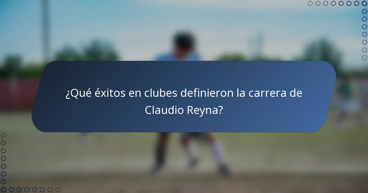 ¿Qué éxitos en clubes definieron la carrera de Claudio Reyna?
